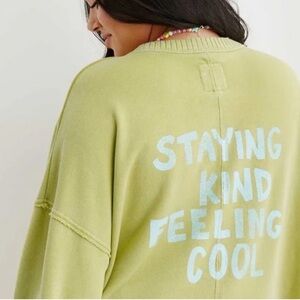 Aerie down-to-earth crew sweatshirt Staying Kind Feeling Cool